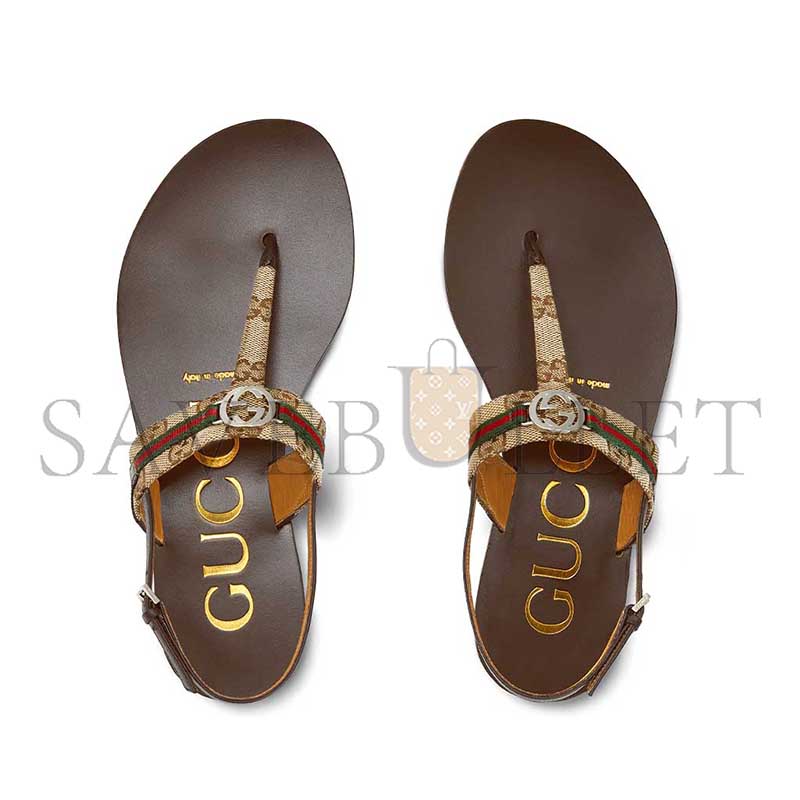 Gvc*1 interlocking g web sandals 782421